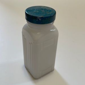Vintage Milk Glass Jar w/ Lid